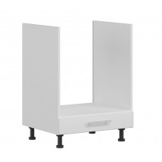 Virtuves skapītis TIFFANY D60P, balts glancēts